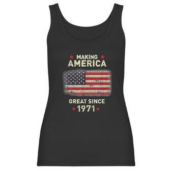 Cool 1971 Bday Funny Vintage 50Th Birthday Gift Women Tank Top | Favorety