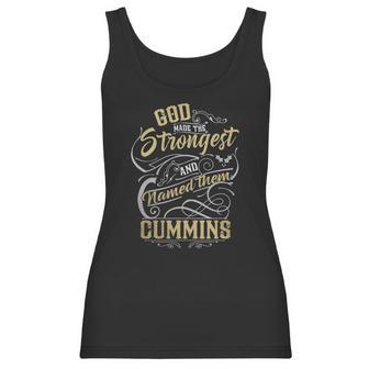 Cummins Shirt God Made The Strongest And Named Them Cummins - Cummins T Shirt Cummins Hoodie Cummins Family Cummins Tee Cummins Name Cummins Bestseller Women Tank Top | Favorety AU