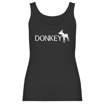 Cute Donkey Animal Logo Gift Women Tank Top | Favorety