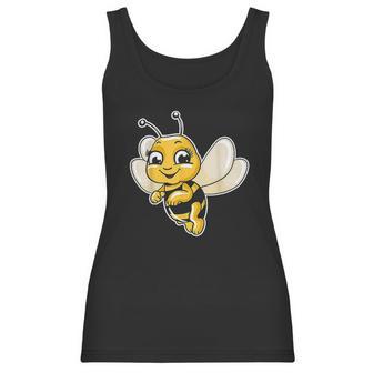 Cute Honey Bee Lover Illustration Gift Beekeeping Love Gifts Women Tank Top | Favorety