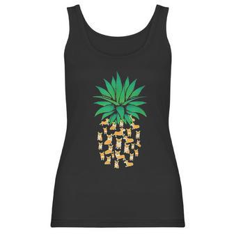 Cute Pembroke Welsh Corgi Dogs Pineapple Men Women Women Tank Top | Favorety UK