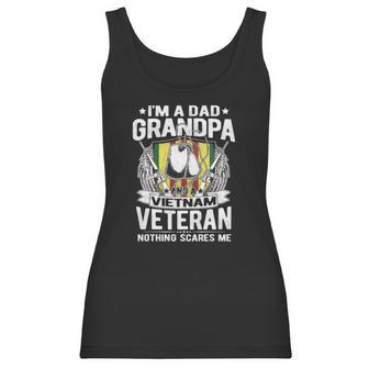 A Dad Grandpa And Vietnam Veteran Proud Retired Soldier Gift Women Tank Top | Favorety DE