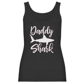 Daddy Shark Present Best Christmas Gifts For Dad Women Tank Top | Favorety