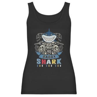 Daddy Shark Skull Biker Best Christmas Gifts For Dad Women Tank Top | Favorety CA