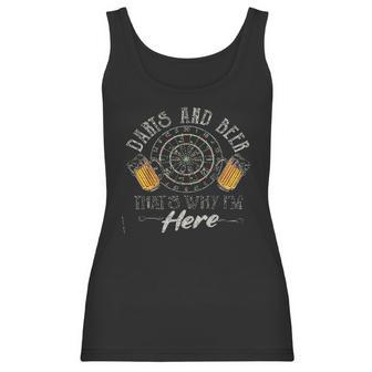 Darts And Beer Thats Why Im Here Meaningful 2022 Gift Women Tank Top | Favorety AU