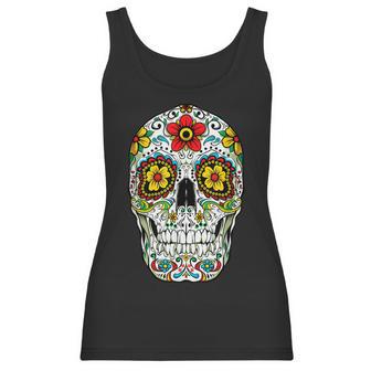 Day Of The Dead Sugar Skull Funny Cinco De Mayo Men Women Men Women T-Shirt Graphic Print Casual Unisex Tee Women Tank Top | Favorety DE