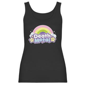 Death Metal Rainbow Yellow Star Unicorn Rock Concert Women Tank Top | Favorety UK