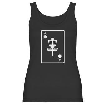 Disc Golf Ace Card Target Chains Frisbee - Womens T-Shirt Women Tank Top | Favorety AU