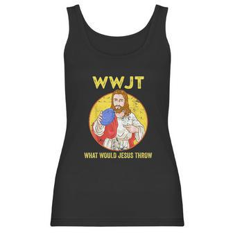 Disc Golf Shirt What Would Jesus Throw Frisbee Golf Women Tank Top | Favorety CA