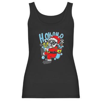 Diving Santa H2o H2o H2o Funny Christmas Dive Scuba Diver Women Tank Top | Favorety AU