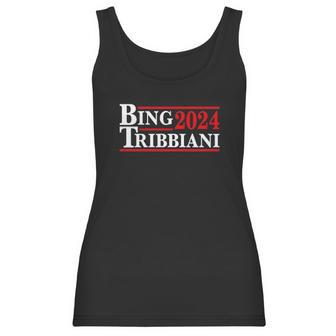 Donkey Tees Bing Tribbiani Election 2024 Women Tank Top | Favorety DE