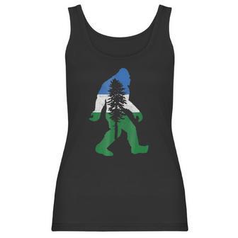 Doug Flag Bigfoot Sasquatch Retro Cascadia Design Men Women T-Shirt Graphic Print Casual Unisex Tee Women Tank Top | Favorety AU