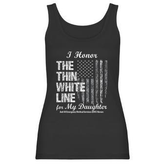 Ems Thin White Line To Honor My Ems Hero Daughter Women Tank Top | Favorety AU