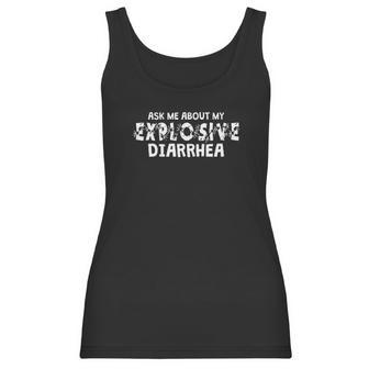 Explosive Diarrhea Graphic Novelty Sarcastic Funny Women Tank Top | Favorety AU