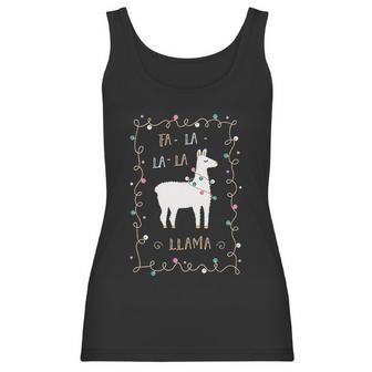 Fa La La La Llama Southern Charm Collection On A Navy Women Tank Top | Favorety DE