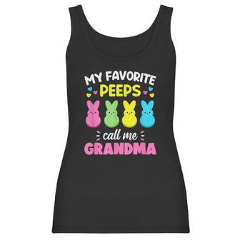 My Favorite Peeps Call Me Grandma Bunny Eggs Love Women Tank Top | Favorety UK