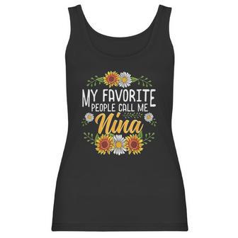 My Favorite People Call Me Nina Mothers Day Gifts Women Tank Top | Favorety DE