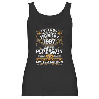 February 1997 25Th Birthday Gift 25 Years Old Men Women Women Tank Top | Favorety UK