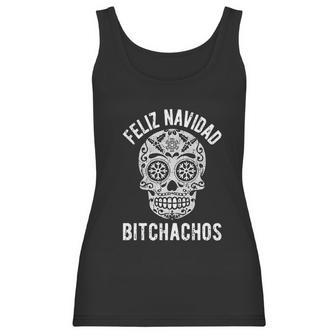 Feliz Navidad Bitchachos Funny Graphic Merry Christmas Holiday Women Tank Top | Favorety UK