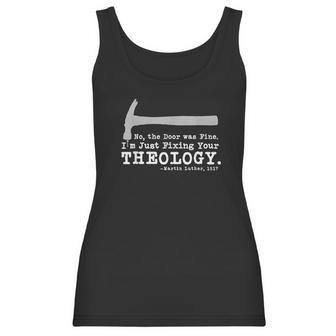 Fixing Your Theology Lutheran Calvinist Luther Christianity Women Tank Top | Favorety UK