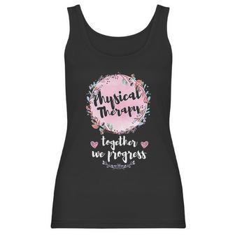 Floral Motivational Pt Pta Team Squad Gifts Physical Therapy Women Tank Top | Favorety CA