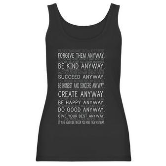 Forgive Them Anyway Mother Theresa Quote Women Tank Top | Favorety UK