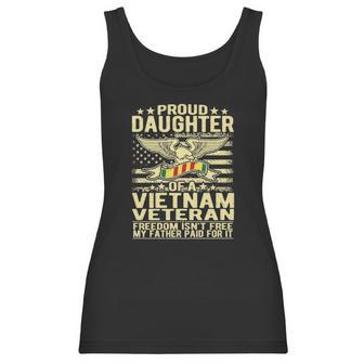 Freedom Isnt Free Proud Daughter Of Vietnam Veteran Ribbon Women Tank Top | Favorety AU