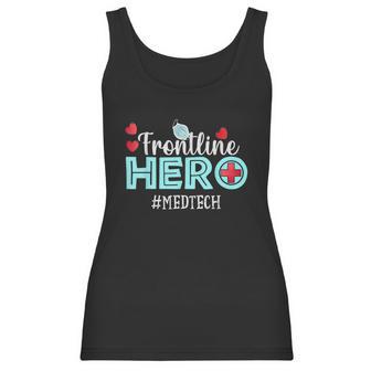 Frontline Hero Med Tech Essential Workers Thank You Nurses Graphic Design Printed Casual Daily Basic Women Tank Top | Favorety AU