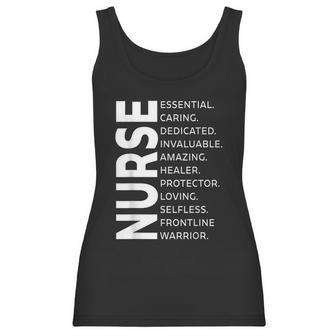 Frontline Warrior Nurse Essential Worker Graphic Design Printed Casual Daily Basic Women Tank Top | Favorety DE