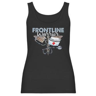 Frontline Warrior Nurse Proud Cna Healthcare Worker Gift Women Tank Top | Favorety DE