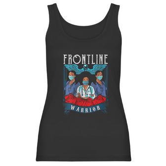 Frontline Warrior Proud Hero Black Nurse Superhero Gift Women Tank Top | Favorety