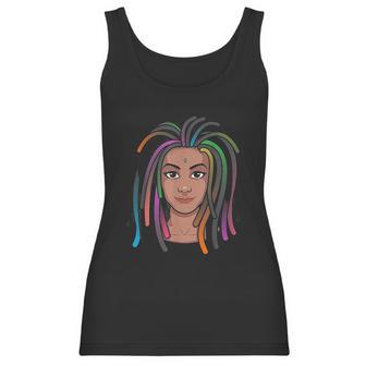 Funny Afro Radiant Black Woman With Dreadlocks Gift Women Women Tank Top | Favorety UK