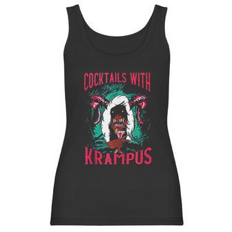 Funny Christmas Holiday Cocktails With Krampus Women Tank Top | Favorety CA