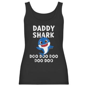 Funny Daddy Shark Doo Doo Best Christmas Gifts For Dad Women Tank Top | Favorety DE