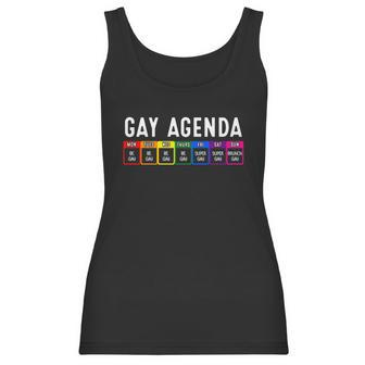 Funny Gay Gift For Women Men Lgbt Pride Feminist Agenda Homo Cute Gift Women Tank Top | Favorety CA