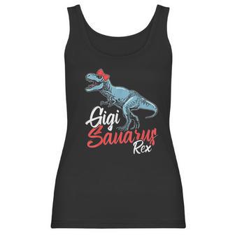 Funny Grandmother Gift Gigisaurus Trex Gigi Saurus Dinosaur Women Tank Top | Favorety