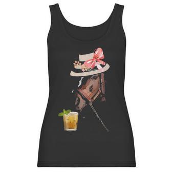 Funny Horse Derby Party T Women Tank Top | Favorety AU