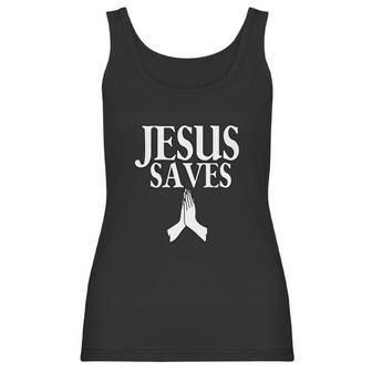 Funny Jesus Saves God Salvation Christian Church Women Tank Top | Favorety AU