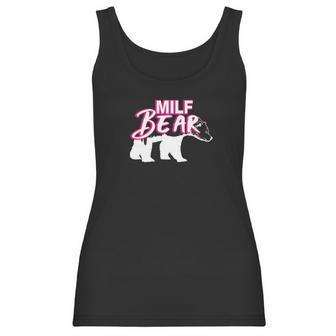 Funny Womens Milf Bear Women Tank Top | Favorety