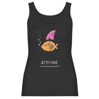 Funny Sassy Sarcastic Cute Shark Fin Women Tank Top | Favorety CA