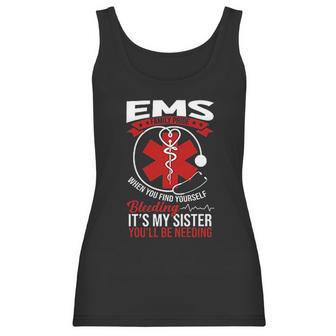 Funny Sister Ems Gift Emt Gift Proud Women Tank Top | Favorety UK