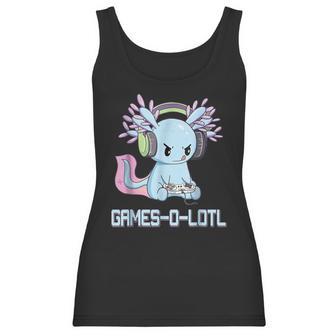 Gamesolotl Axolotl Video Gamer Kawaii Pastel Goth Anime Gift Men Women T-Shirt Graphic Print Casual Unisex Tee Women Tank Top | Favorety CA