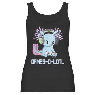 Gamesolotl Axolotl Video Gamer Kawaii Pastel Goth Anime V2 Men Women T-Shirt Graphic Print Casual Unisex Tee Women Tank Top | Favorety