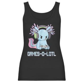 Gamesolotl Axolotl Video Gamer Kawaii Pastel Goth Anime V3 Men Women T-Shirt Graphic Print Casual Unisex Tee Women Tank Top | Favorety UK