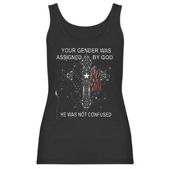 Your Gender Was Assigned By God Design 2022 Gift Women Tank Top | Favorety DE