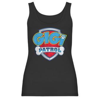 Gigi Patrol Dog Mom Dad Funny Gift Birthday Party Women Tank Top | Favorety CA