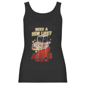 God Accepts Tradeins Inspirational Christian Women Tank Top | Favorety CA