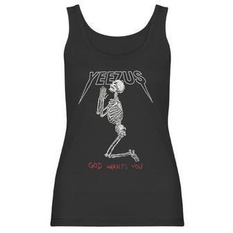 God Wants You Yeezus American Hip Hop Rapper Gang Women Tank Top | Favorety UK