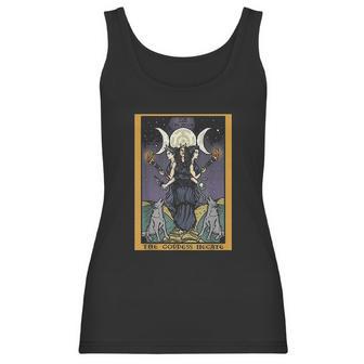 The Goddess Hecate Tarot Card Triple Moon Wiccan Pagan Women Tank Top | Favorety CA