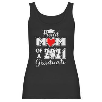 Graduation Proud Mom Of A 2021 Face Mask Graduate Senior 21 Ver2 Women Tank Top | Favorety UK